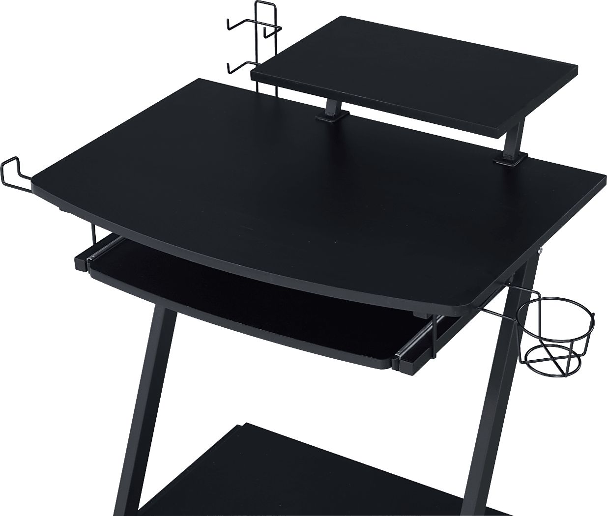 Mansy Black Computer Desk - Thumbnail 4