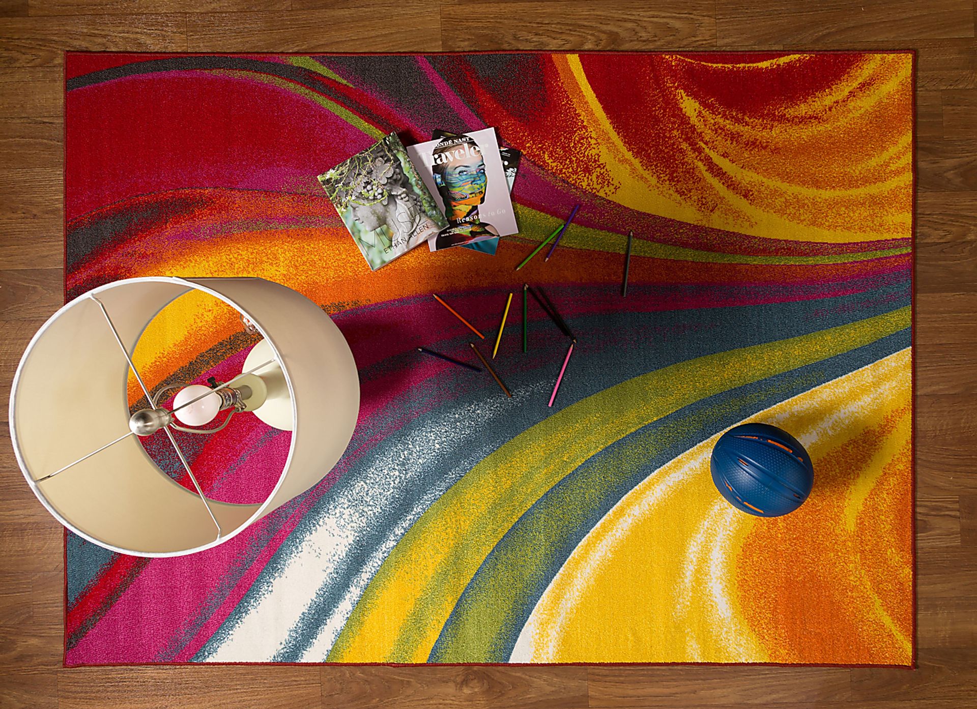Mantel Yellow 5'3 x 7'3 Rug - Image 3