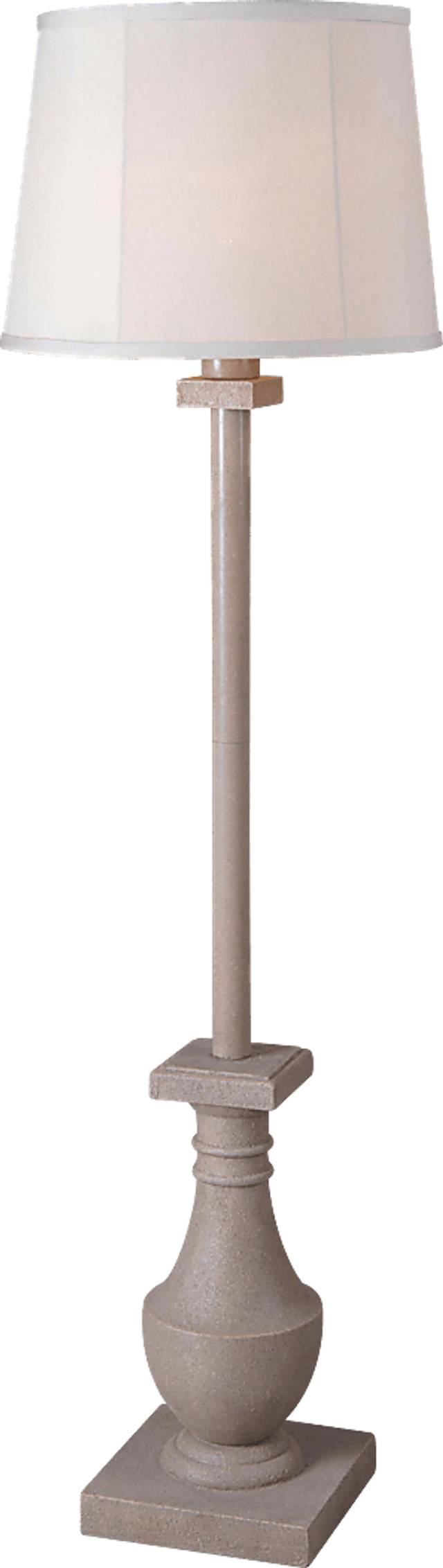 Manteo Gray Outdoor Floor Lamp - Thumbnail - Image 1