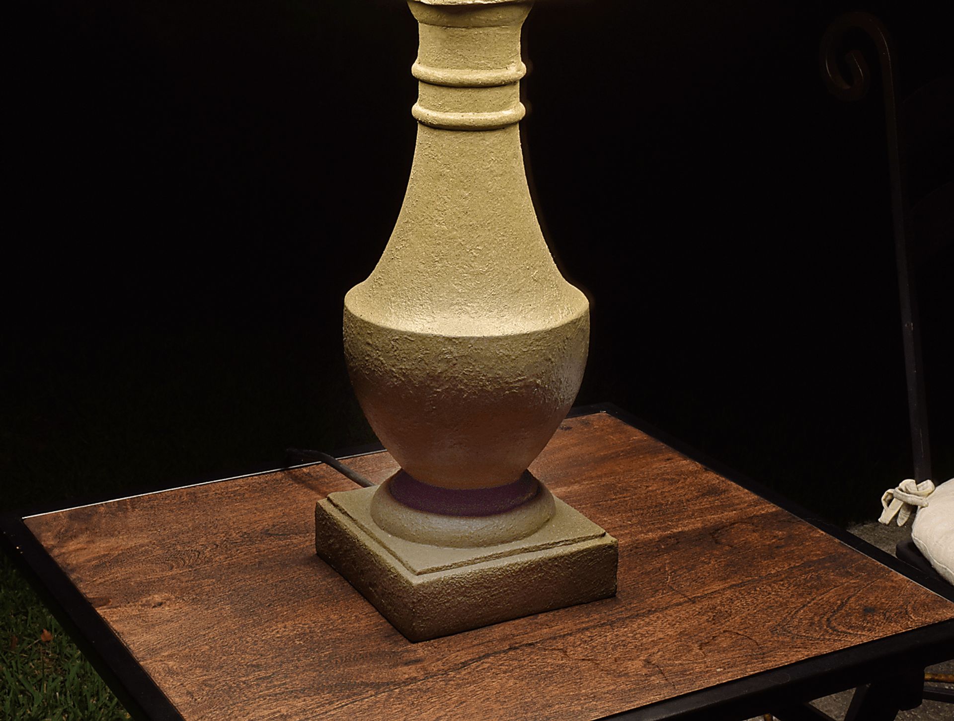 Manteo Gray Outdoor Table Lamp - Image 12