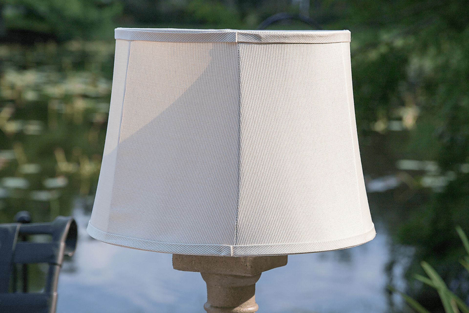 Manteo Gray Outdoor Table Lamp - Image 5