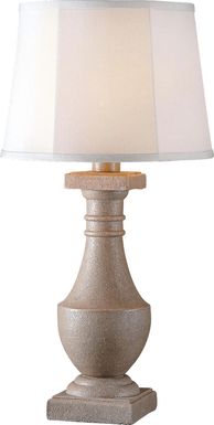 Manteo Gray Outdoor Table Lamp