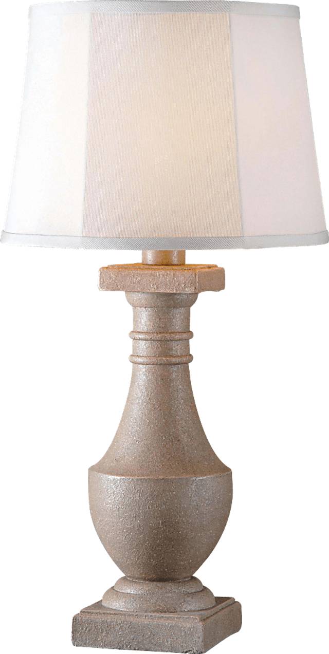 Manteo Gray Outdoor Table Lamp - Thumbnail - Image 1