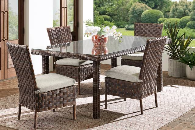 Mantra Brown Outdoor Dining Table - Thumbnail - Image 2