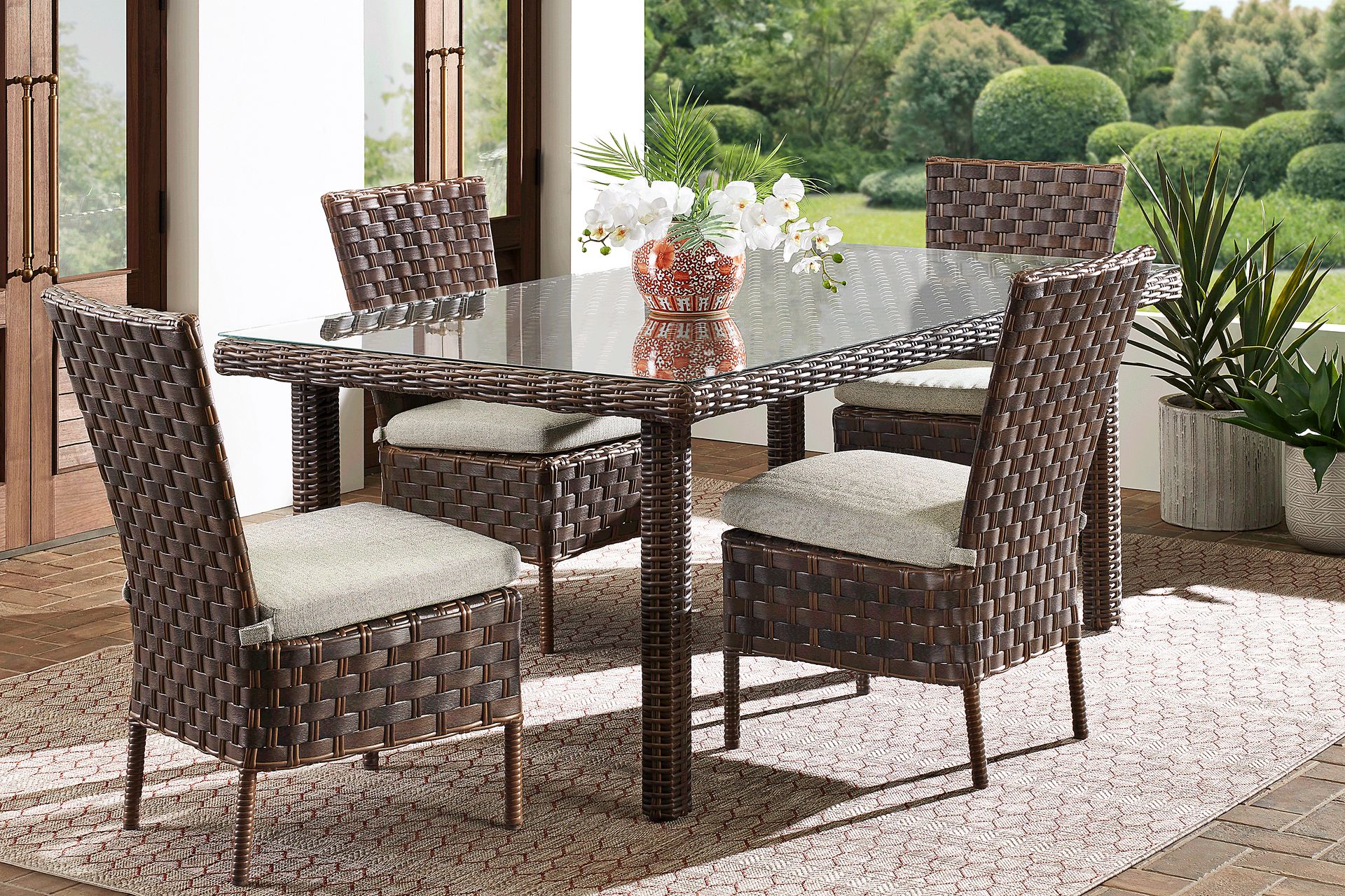 Mantra Brown Outdoor Dining Table - Image 2