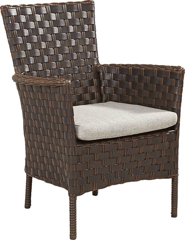 Mantra Brown 7 Pc Outdoor Dining Set with Ash Cushions - Thumbnail - Image 3