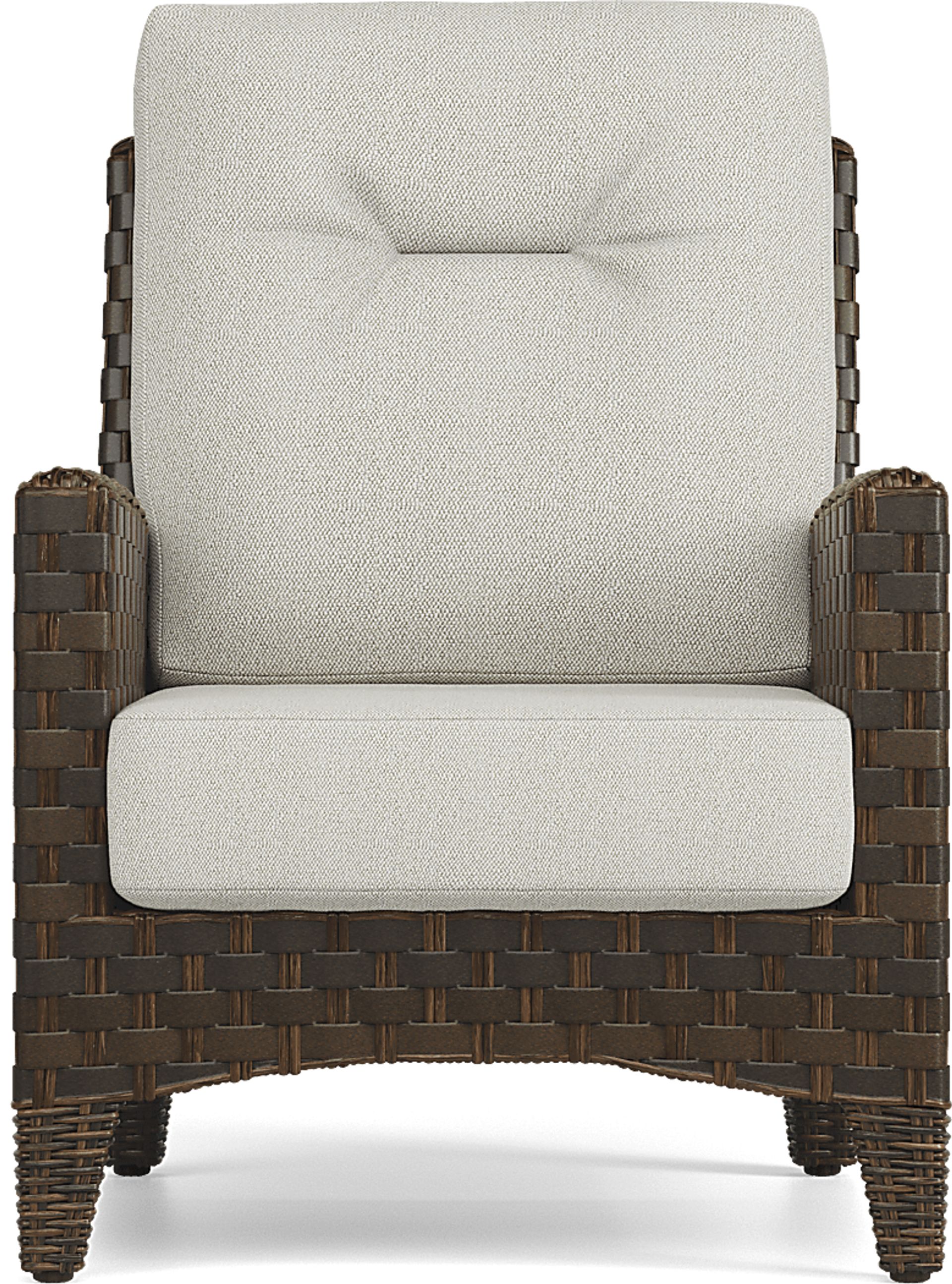 Mantra Brown 4 Pc Outdoor Loveseat Seating Set with Ash Cushions - Image 5