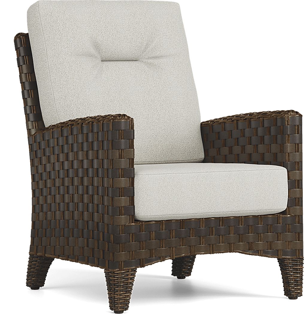 Mantra Brown Outdoor Club Chair with Ash Cushions