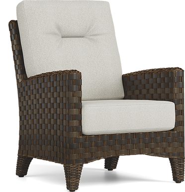 Mantra Brown Outdoor Club Chair with Ash Cushions