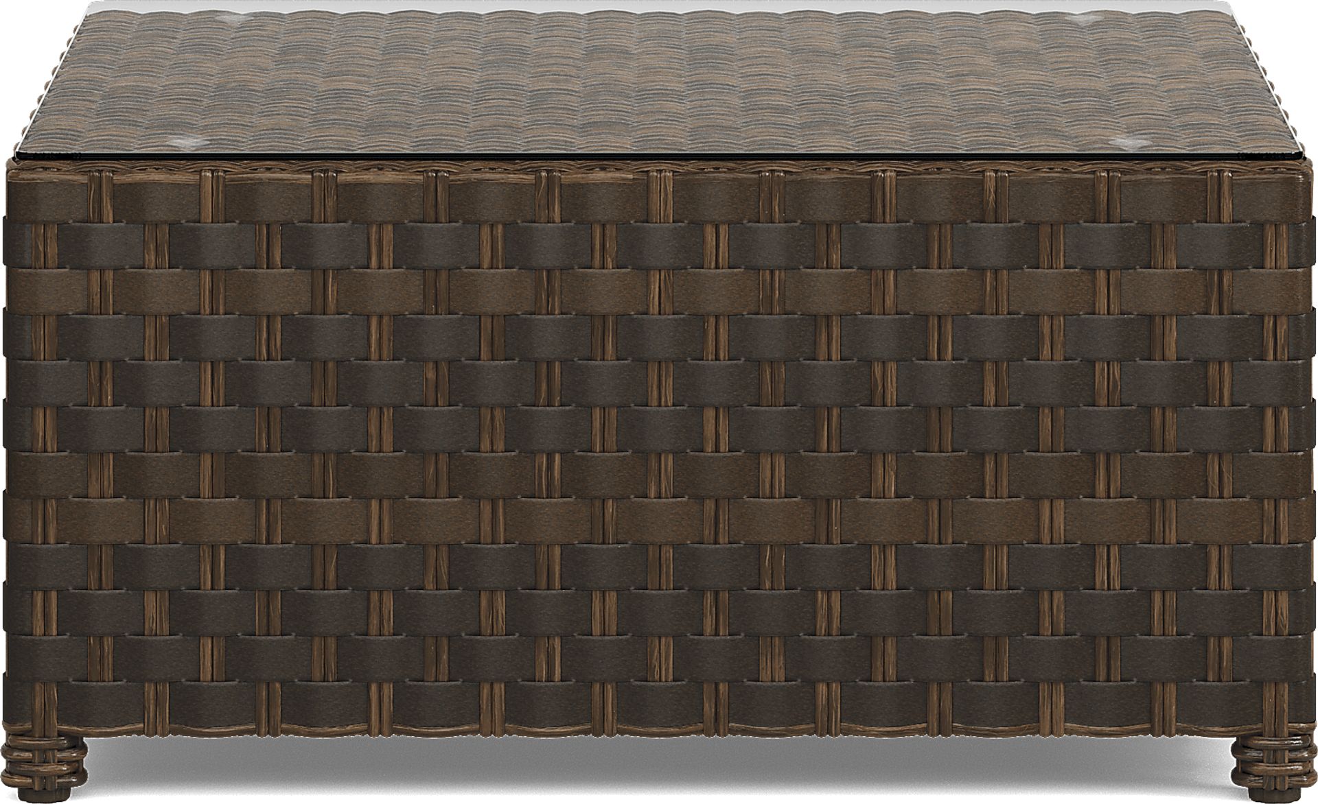 Mantra Brown 4 Pc Outdoor Loveseat Seating Set with Ash Cushions - Image 7