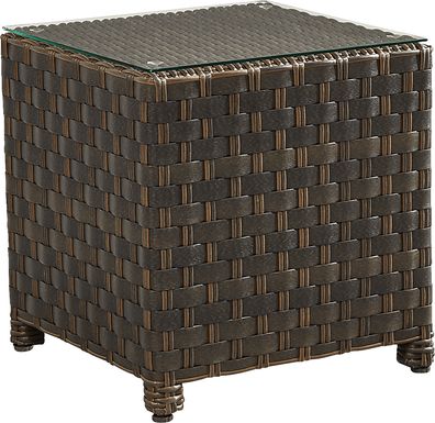 Mantra Brown Outdoor End Table