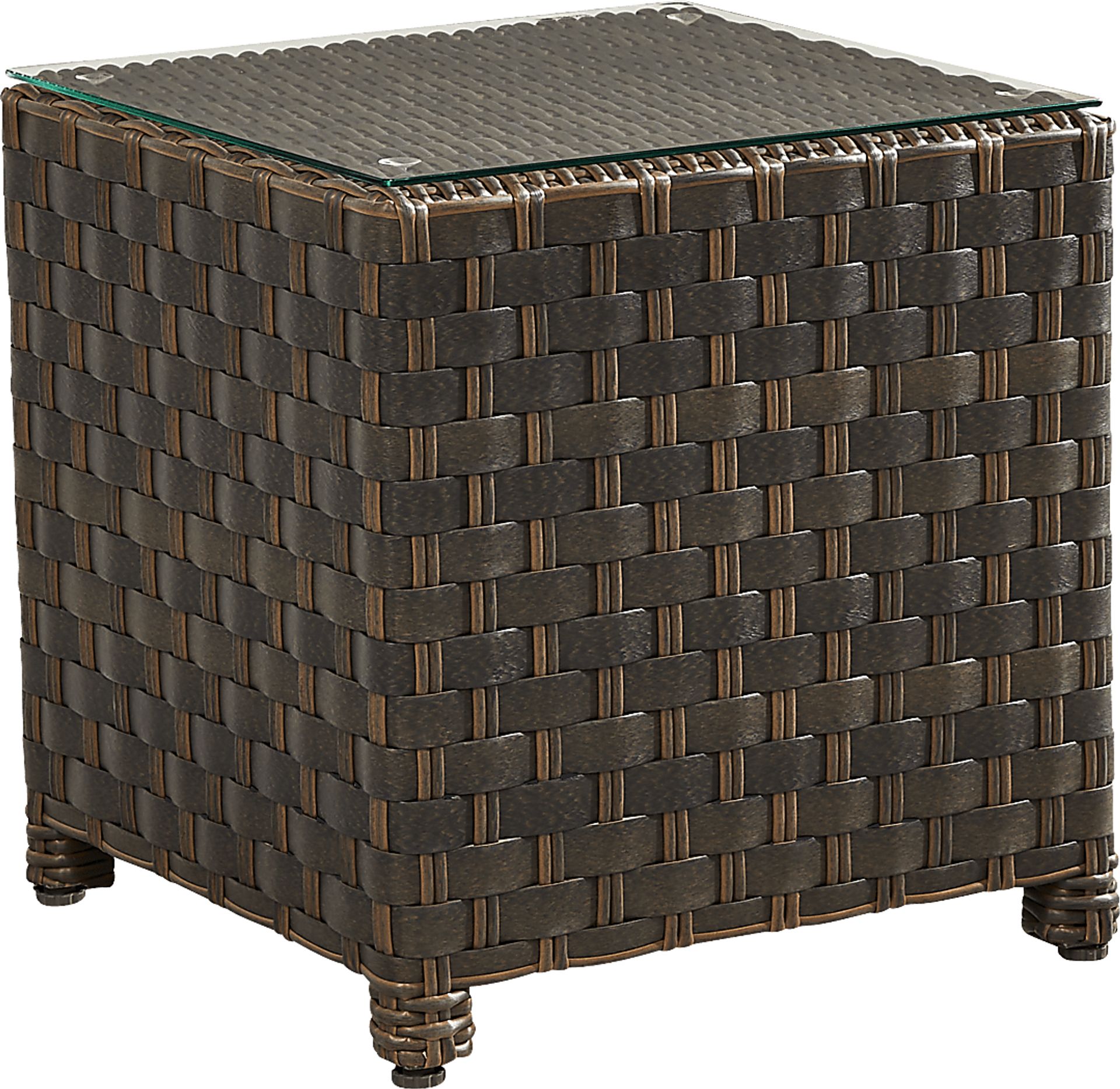 Mantra Brown Outdoor End Table - Image 1