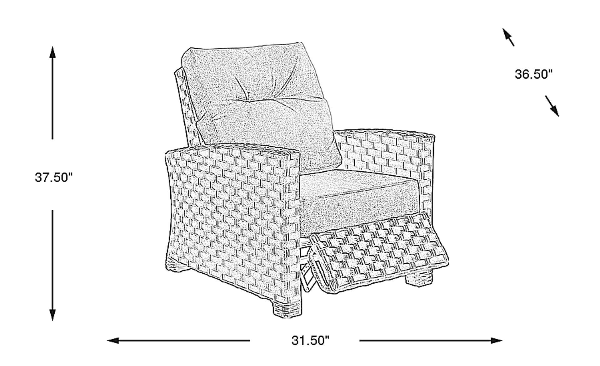 Dimension Image. Please refer to the Dimension Tab on this page for dimension details.