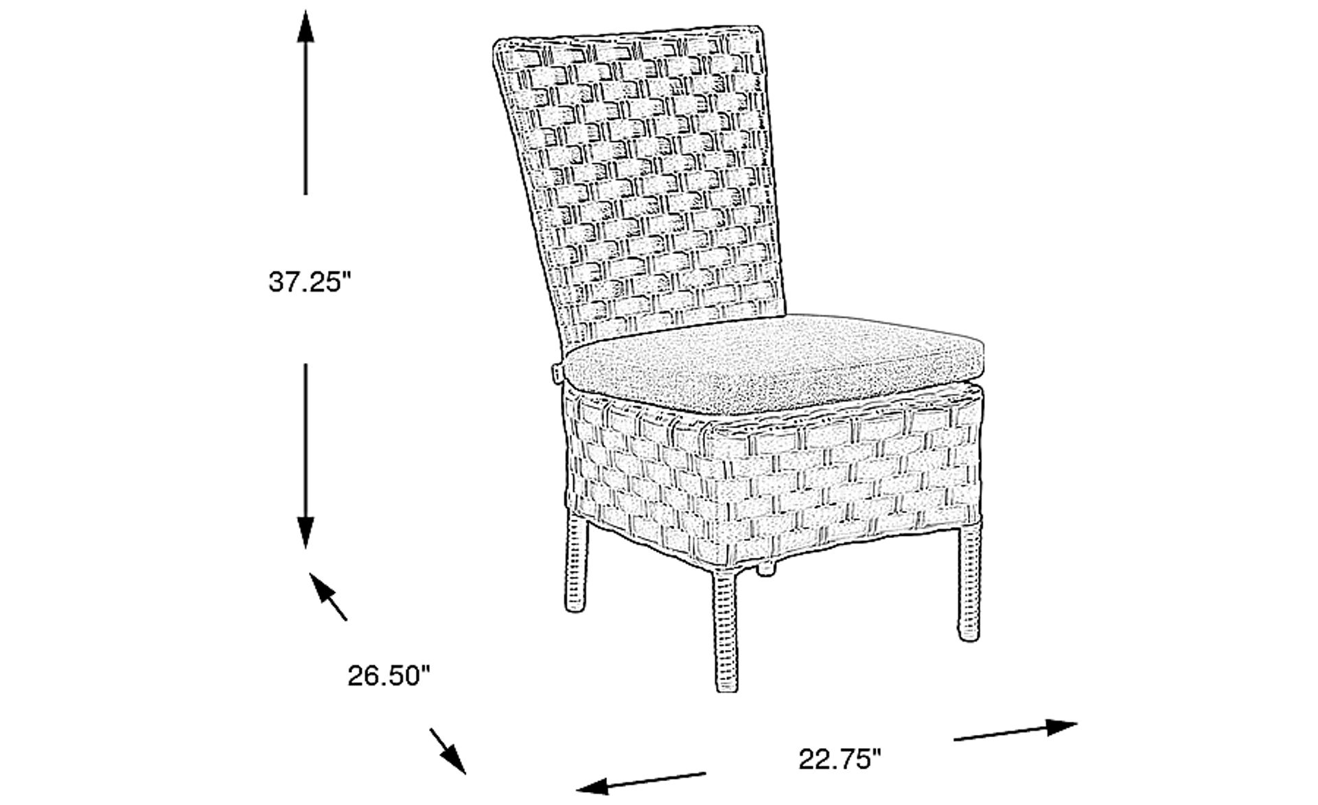 Dimension Image. Please refer to the Dimension Tab on this page for dimension details.