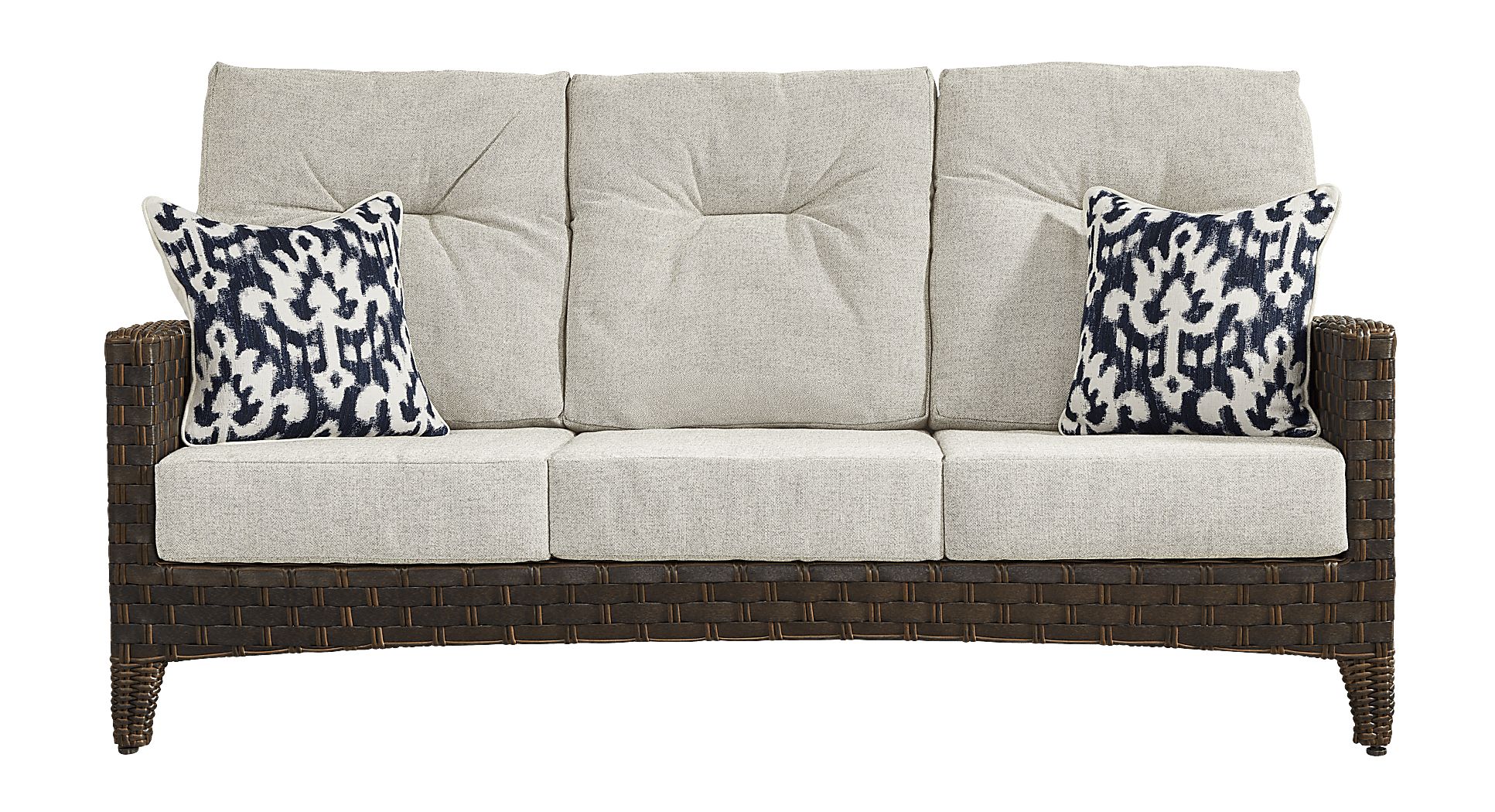 Mantra Brown Outdoor Sofa with Ash Cushions