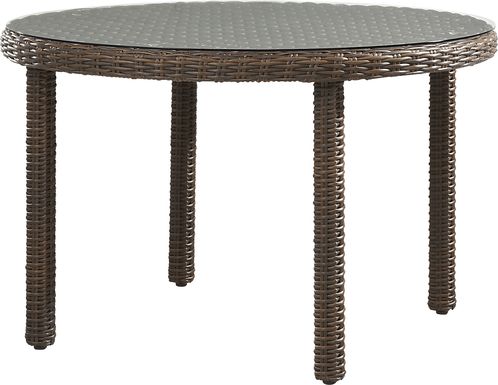Mantra Brown Round Outdoor Dining Table