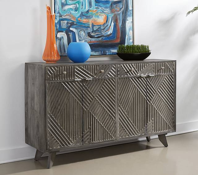 Mantwes Gray Accent Cabinet - Thumbnail - Image 2