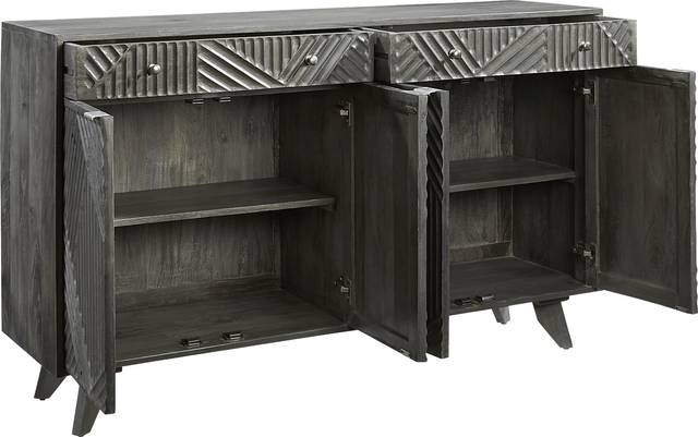 Mantwes Gray Accent Cabinet - Thumbnail - Image 4