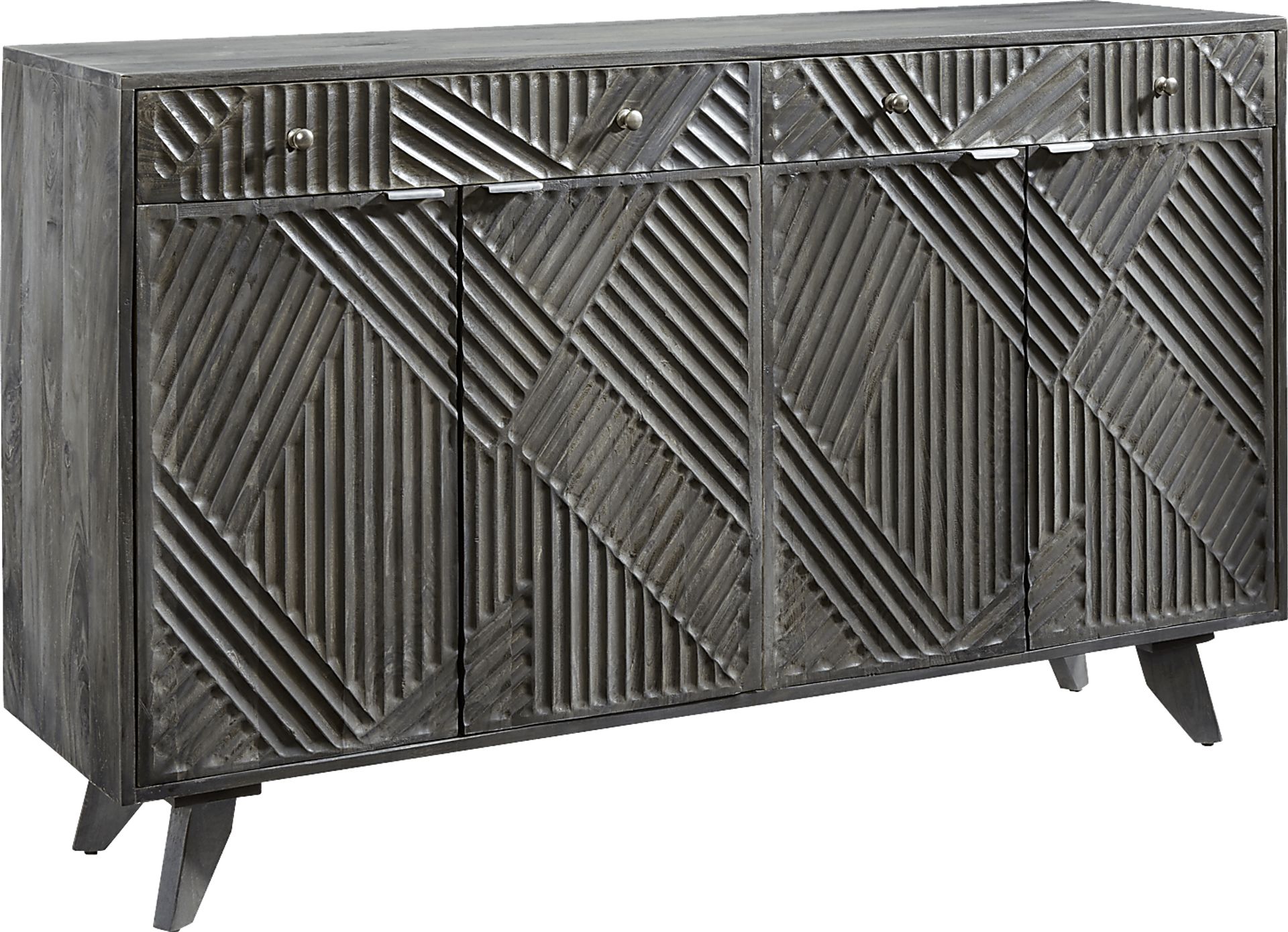Mantwes Gray Accent Cabinet - Image 1