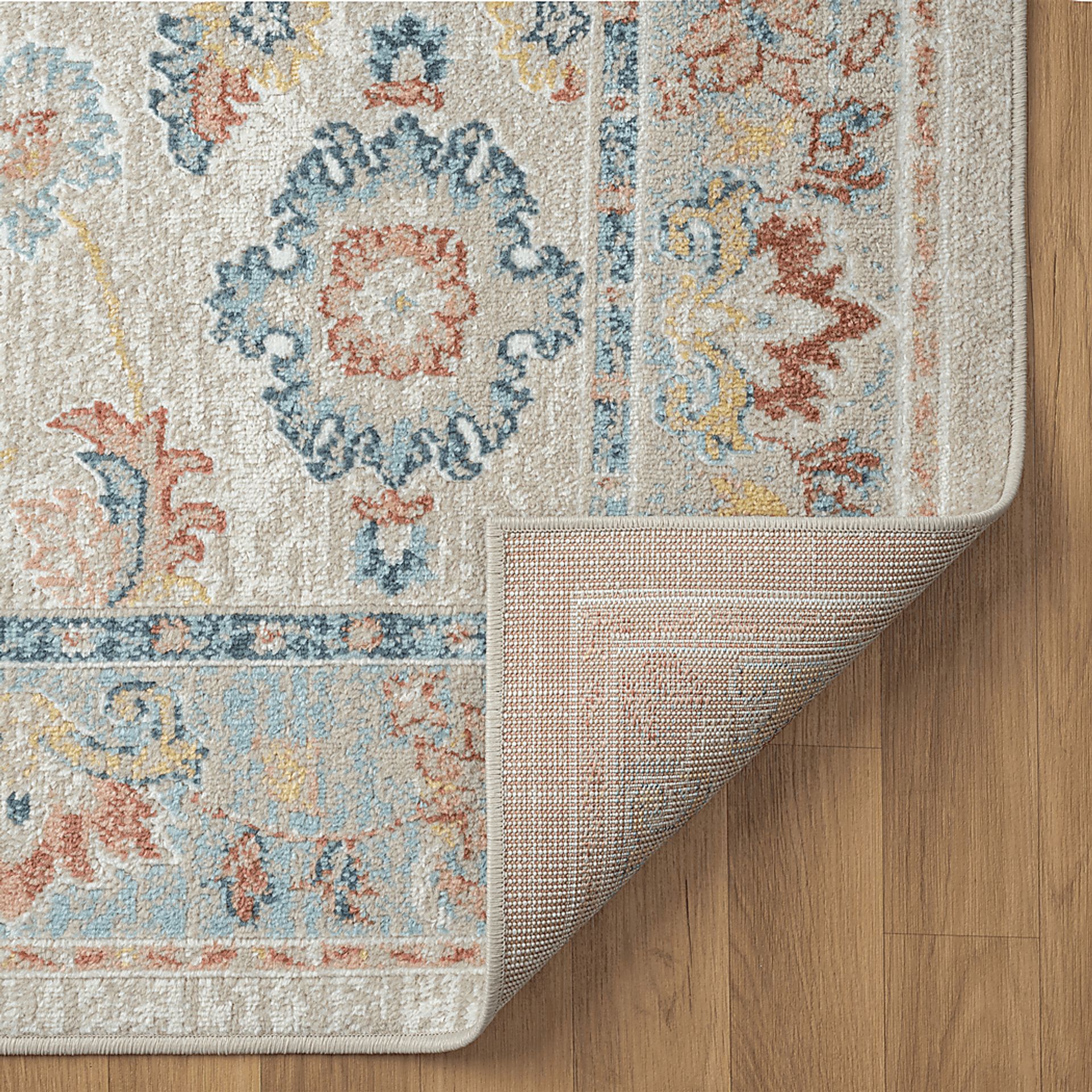 Manu Blue/Ivory 3'11 x 6' Rug - Image 7