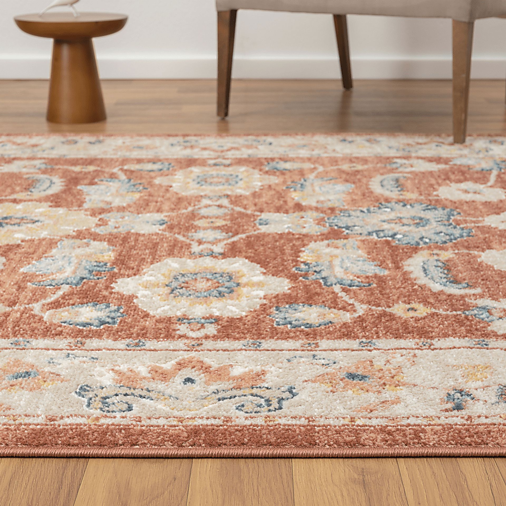 Manu Rust/Ivory 3'11 x 6' Rug - Image 4