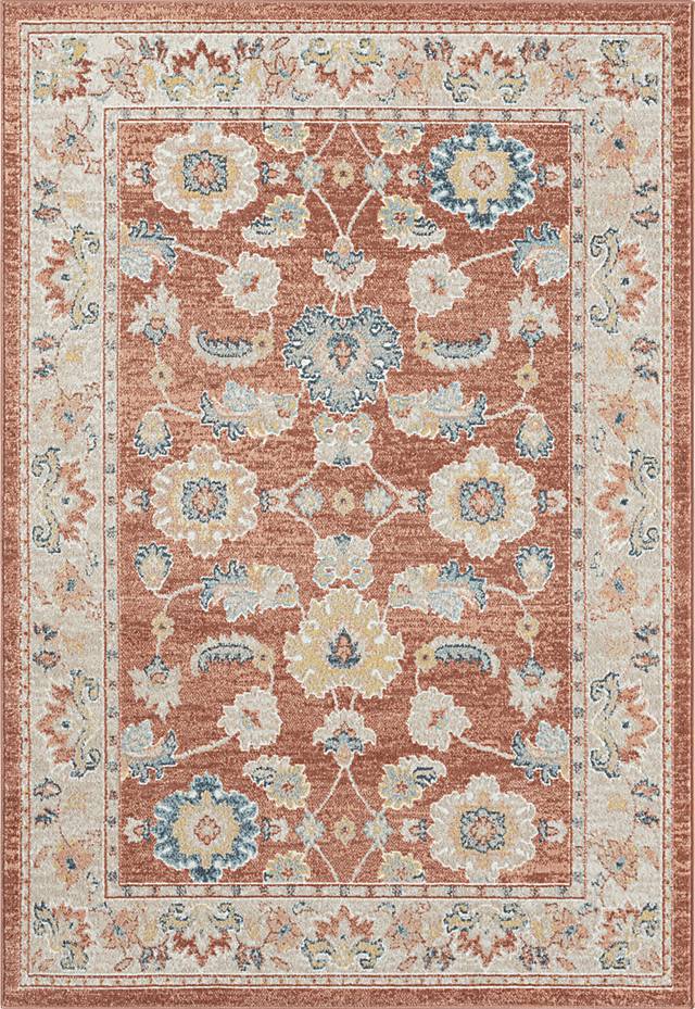 Manu Rust/Ivory 3'11 x 6' Rug - Thumbnail - Image 1