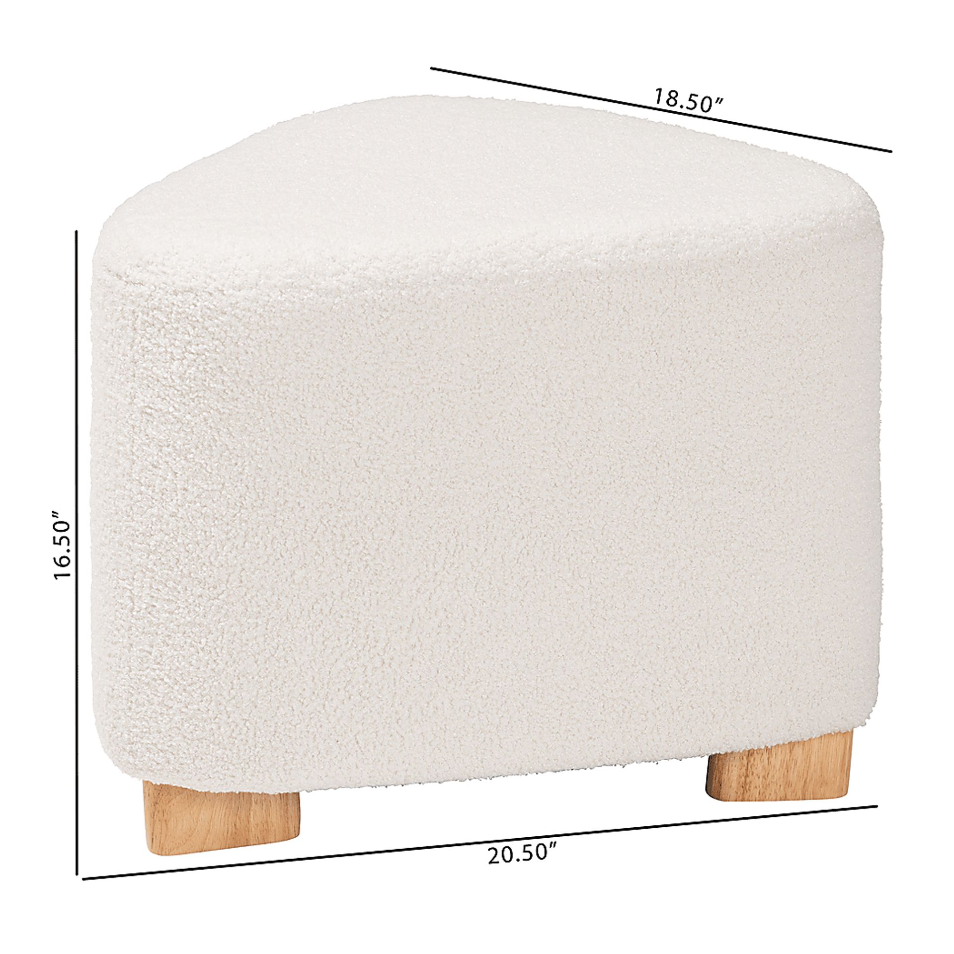 Manucy Ivory Ottoman - Image 8
