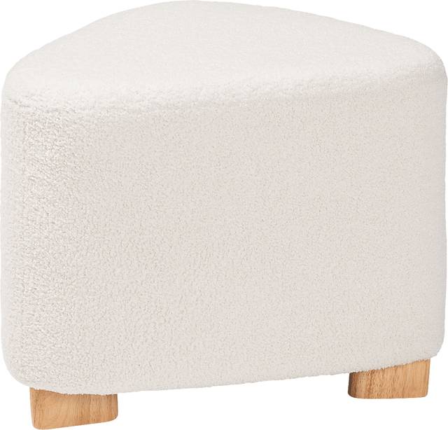 Manucy Ivory Ottoman - Thumbnail - Image 1