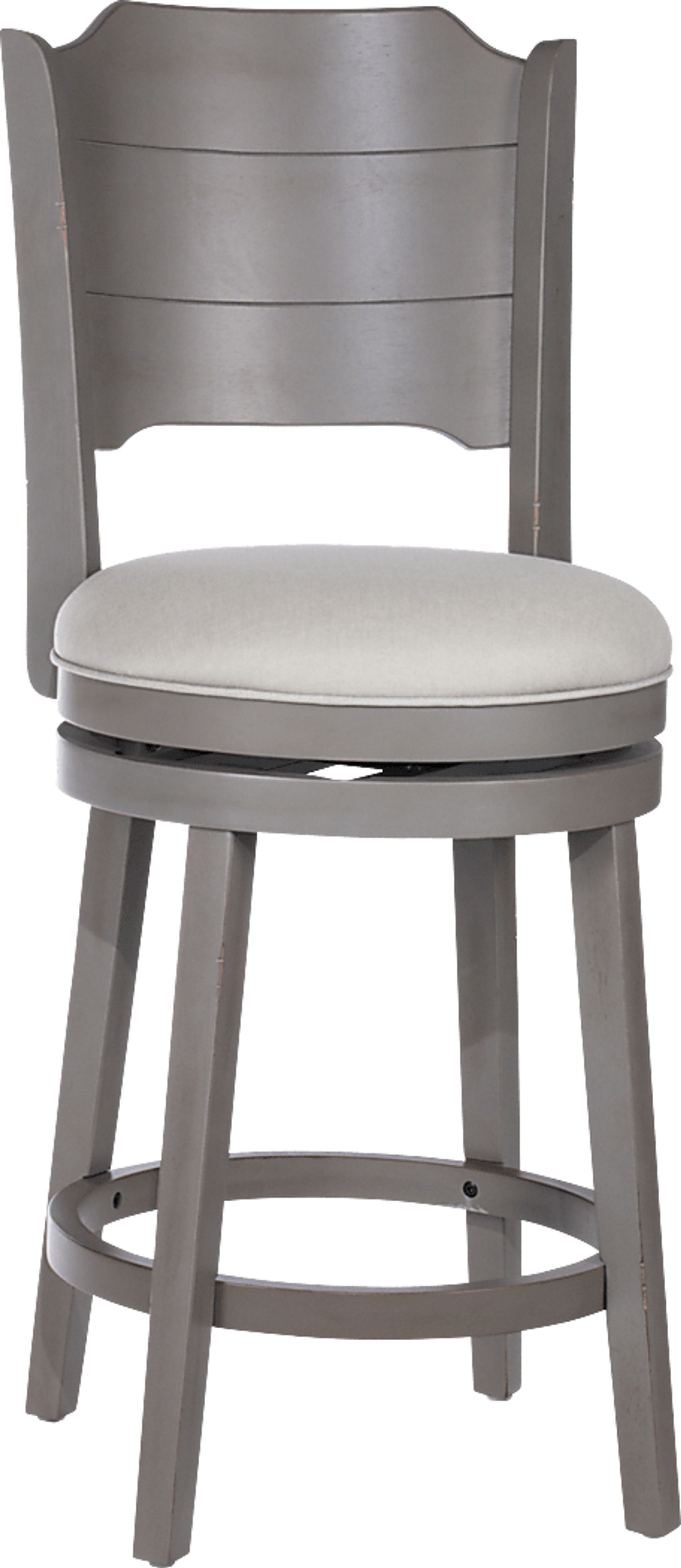 Manzanar Gray Swivel Counter Height Stool - Image 1