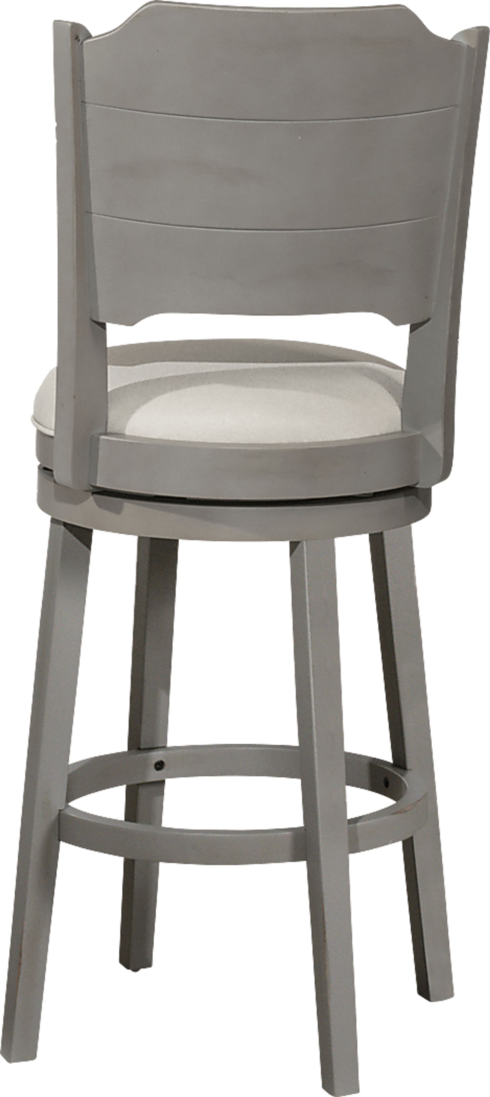 Manzanar Gray Swivel Barstool - Image 2