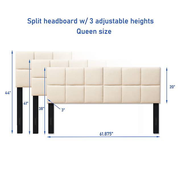 Maoka Cream Queen Headboard - Thumbnail - Image 3