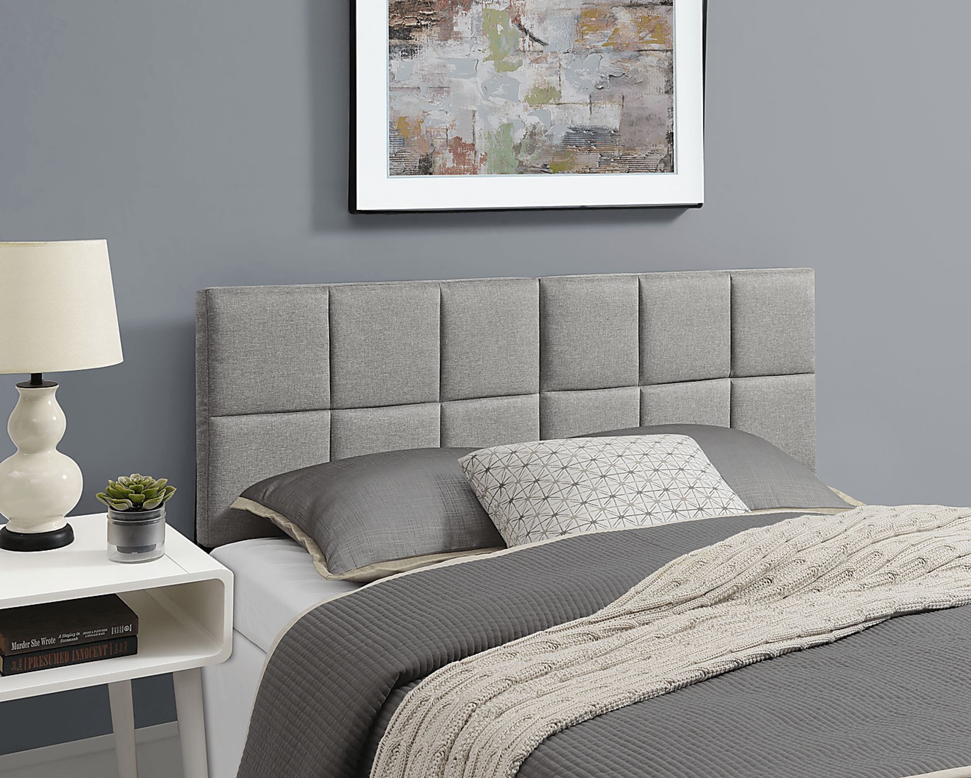Maoka Light Gray King Headboard - Image 6