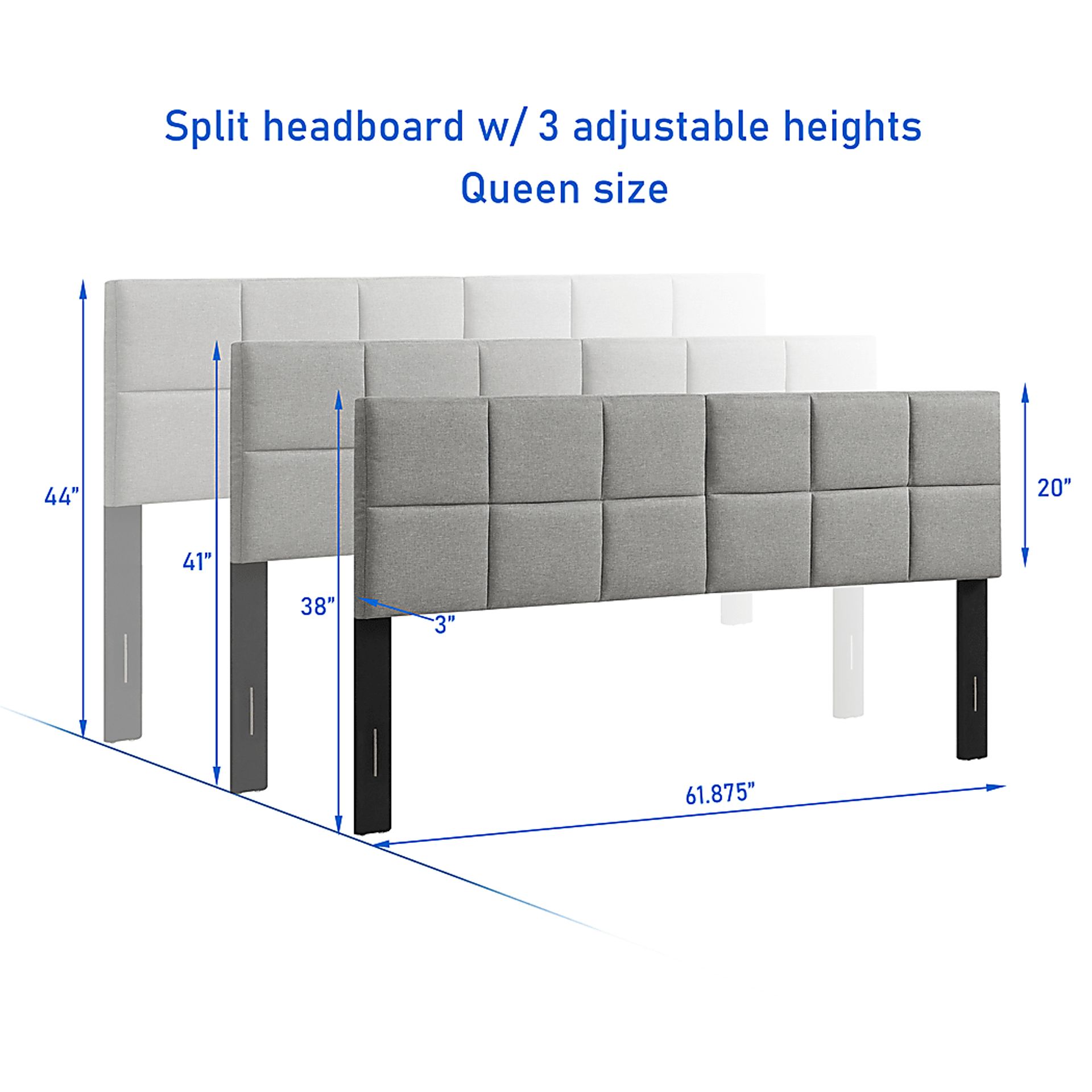 Maoka Light Gray Queen Headboard - Image 6