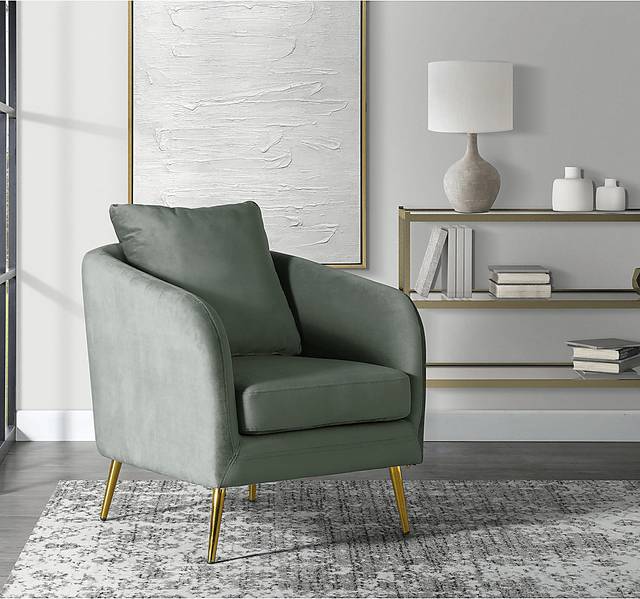 Maoki I Gray Accent Chair - Thumbnail - Image 9