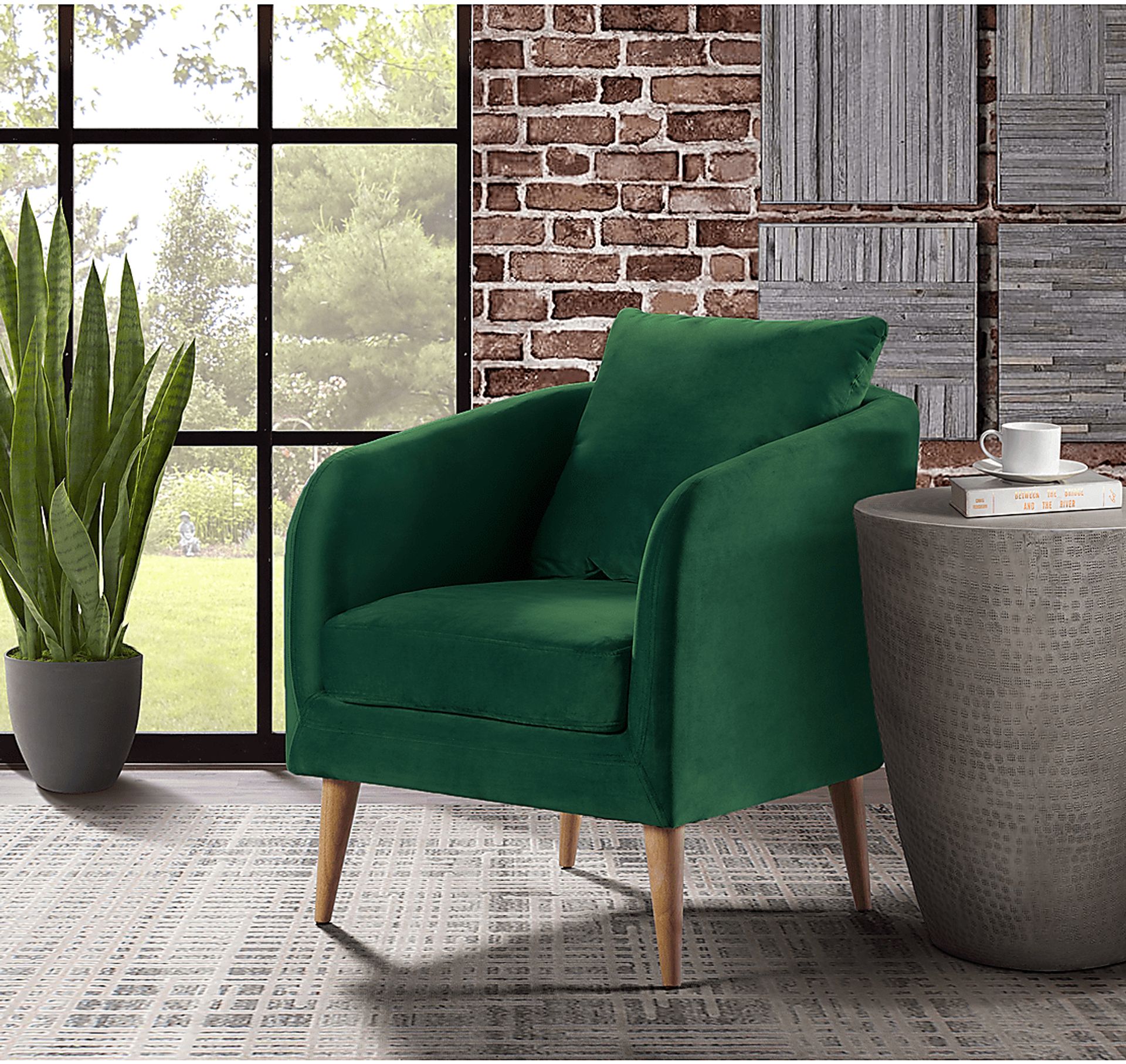 Maoki II Emerald Accent Chair - Image 9