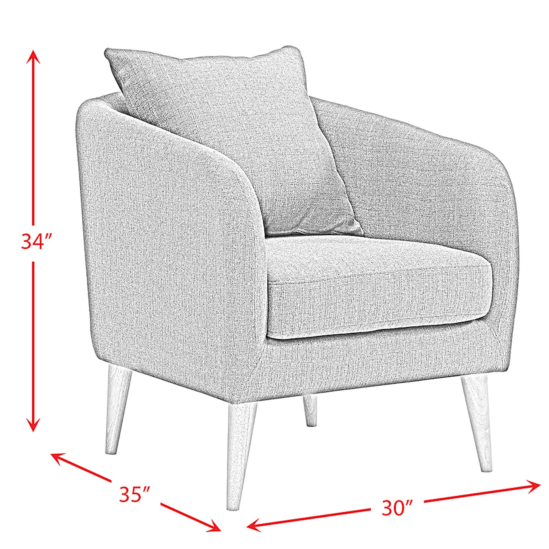 Maoki II Light Gray Accent Chair - Image 10