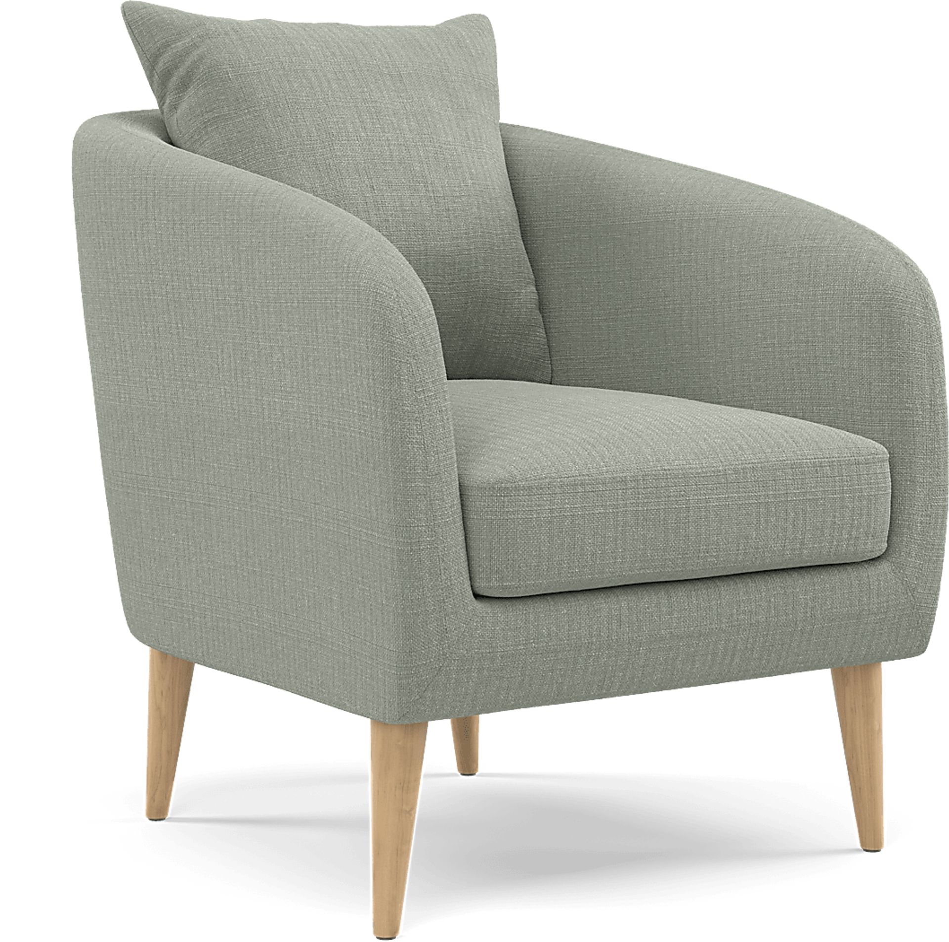 Maoki II Light Gray Accent Chair - Image 1