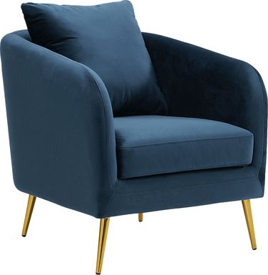 Maoki I Navy Accent Chair