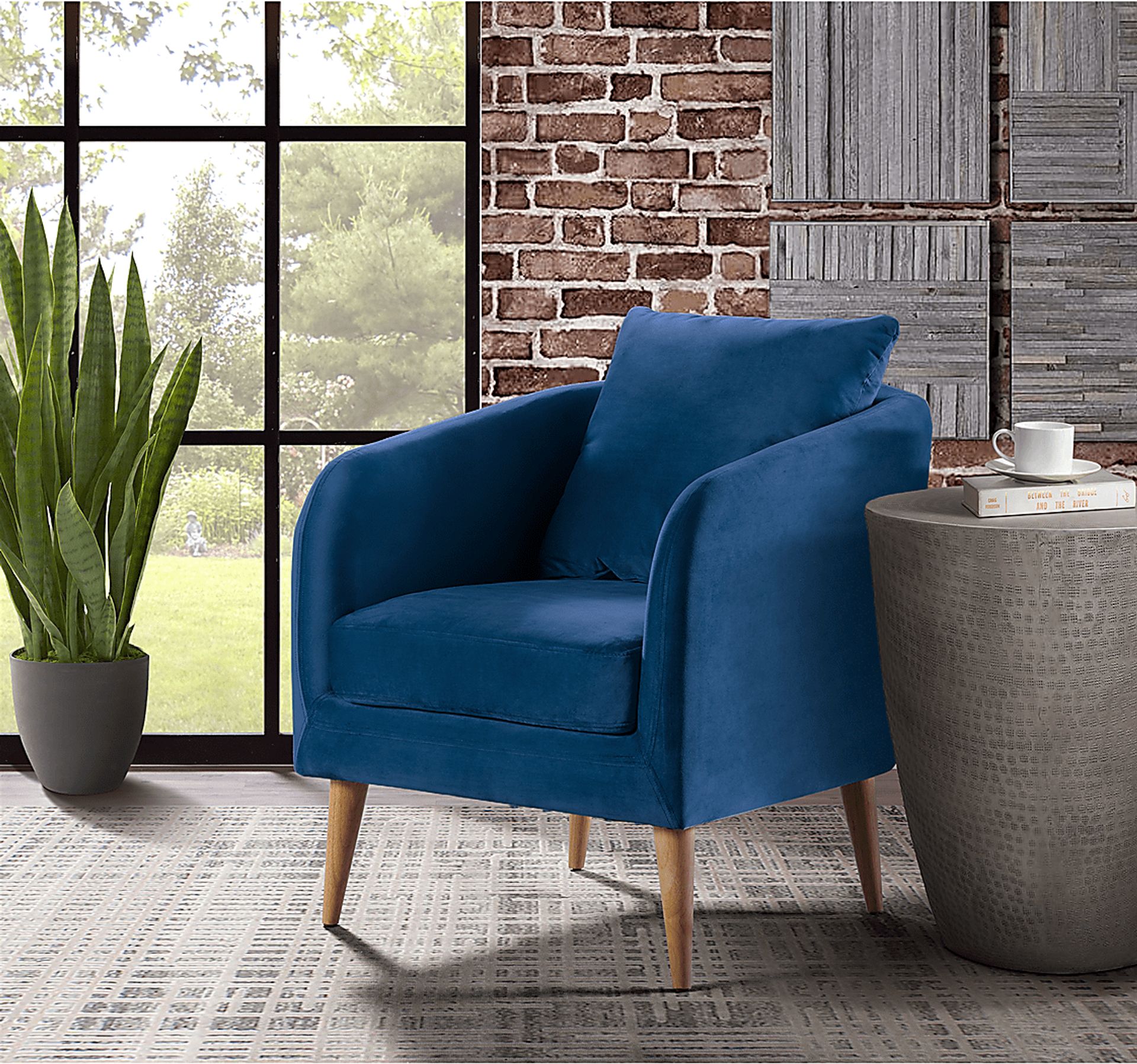 Maoki II Navy Accent Chair - Image 8