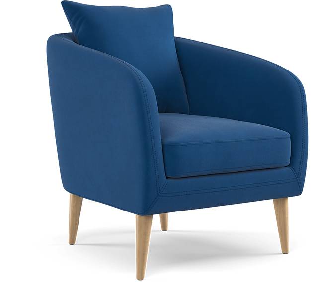 Maoki II Navy Accent Chair - Thumbnail - Image 1