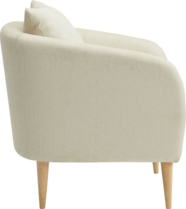 Maoki II White Accent Chair - Thumbnail - Image 3