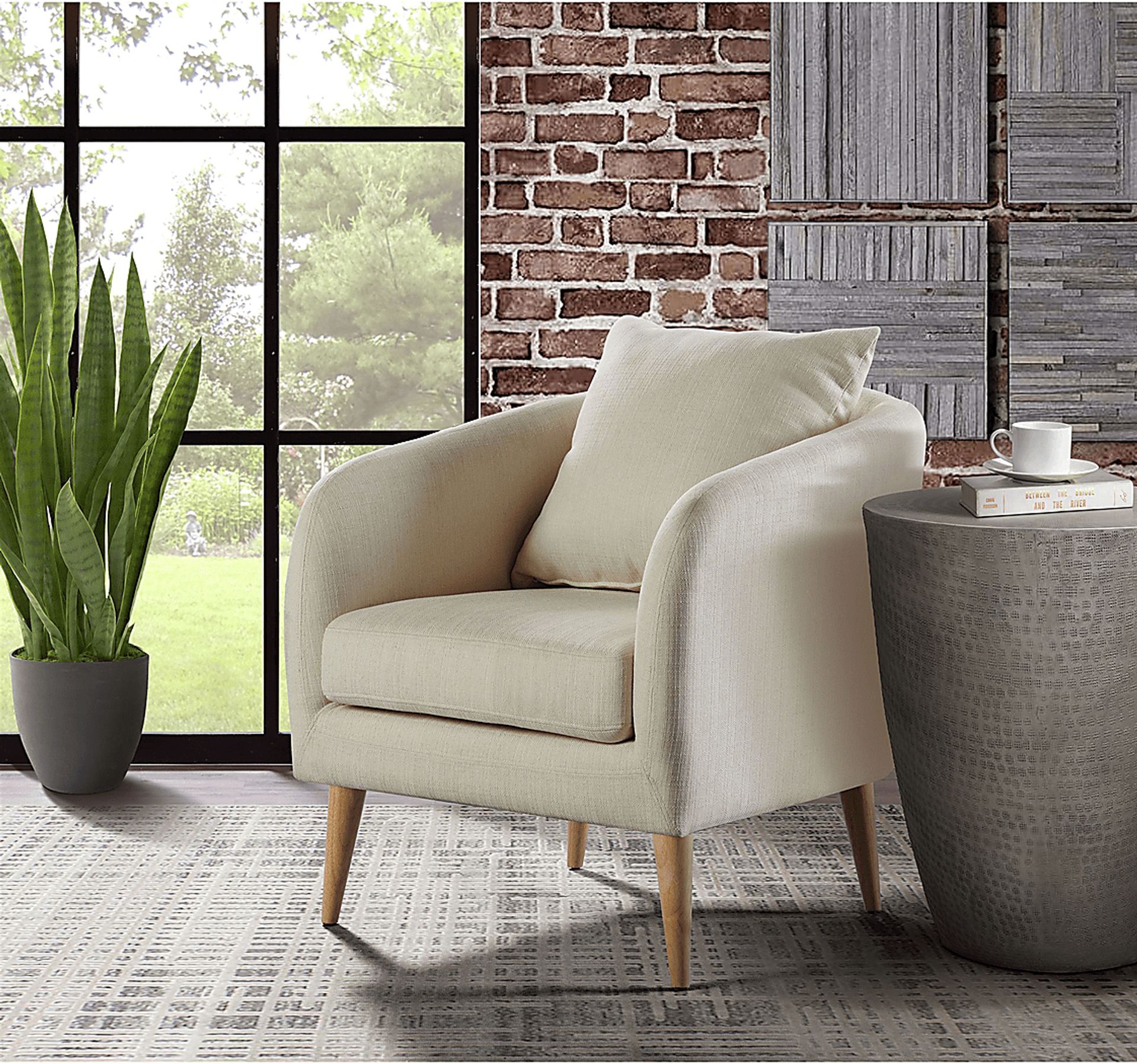 Maoki II White Accent Chair - Image 9