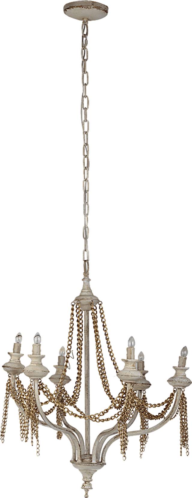 Maple Circle White Chandelier - Thumbnail - Image 1