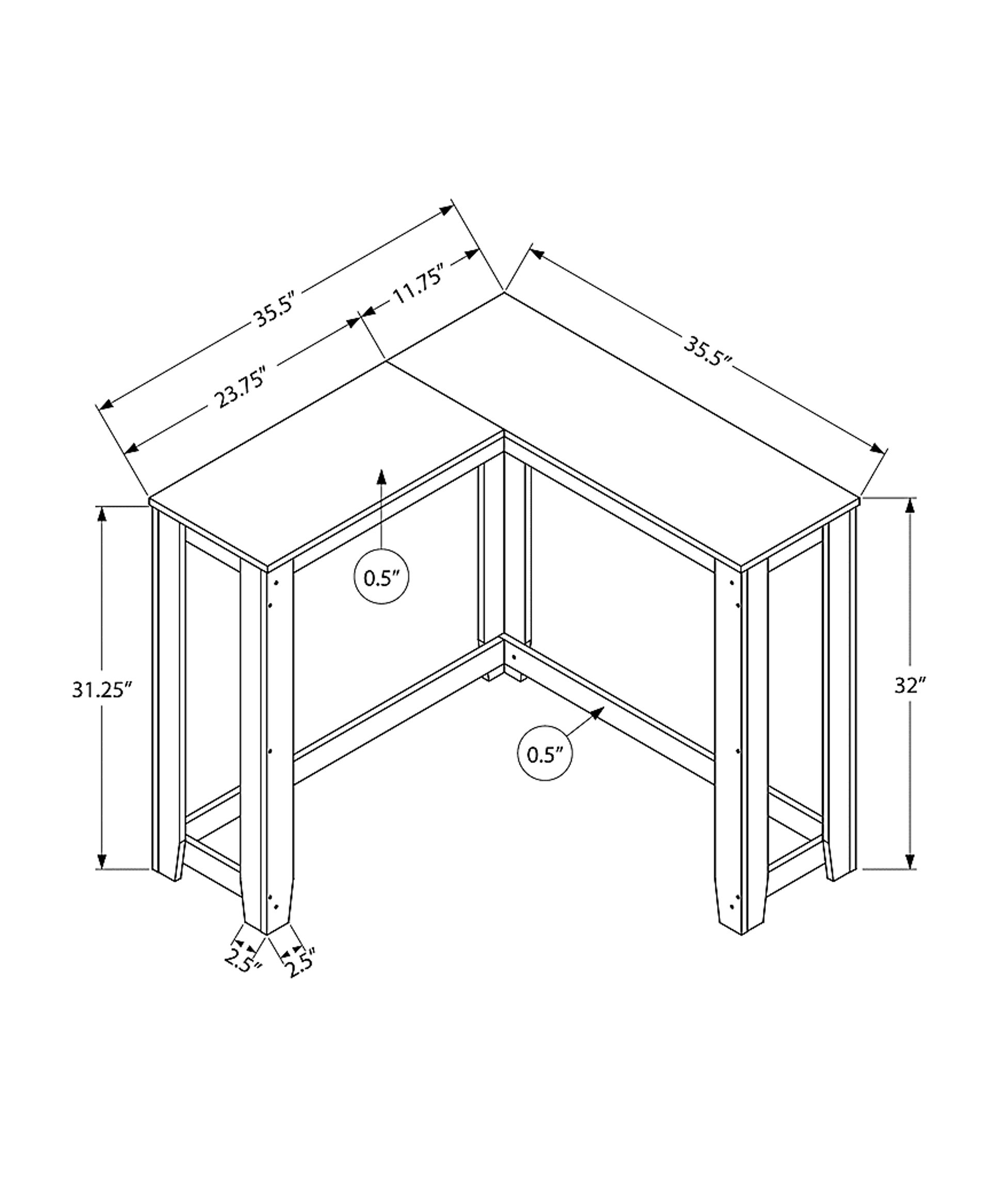 Mapledale Espresso Sofa Table - Image 4