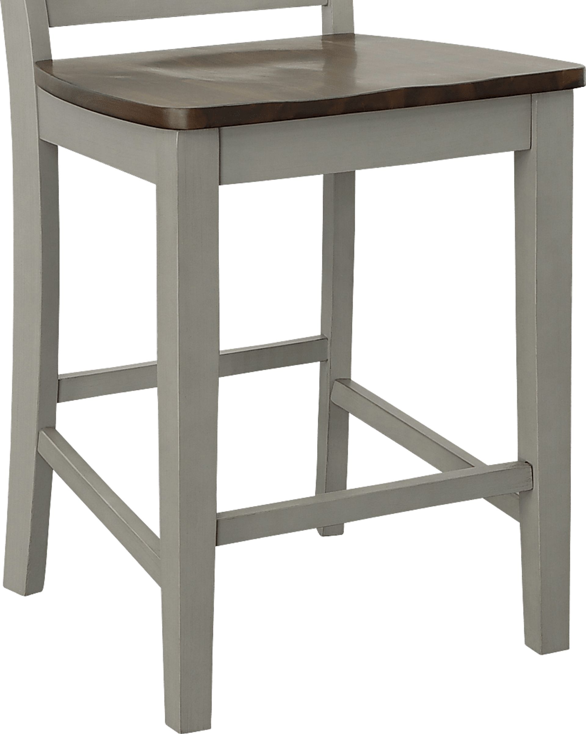 Maplefly Gray Counter Height Stool, Set of 2 - Image 4