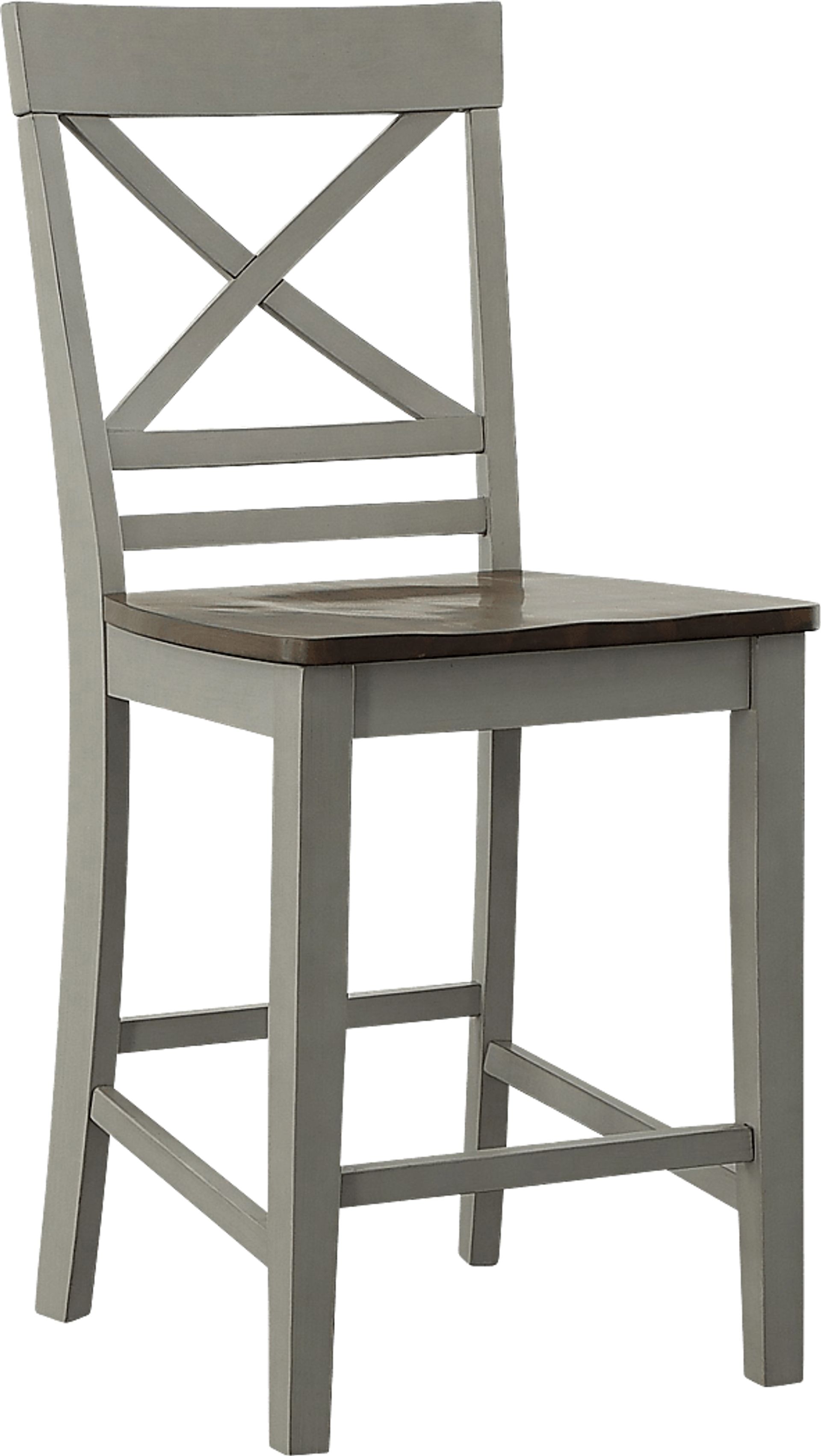 Maplefly Gray Counter Height Stool, Set of 2 - Image 6