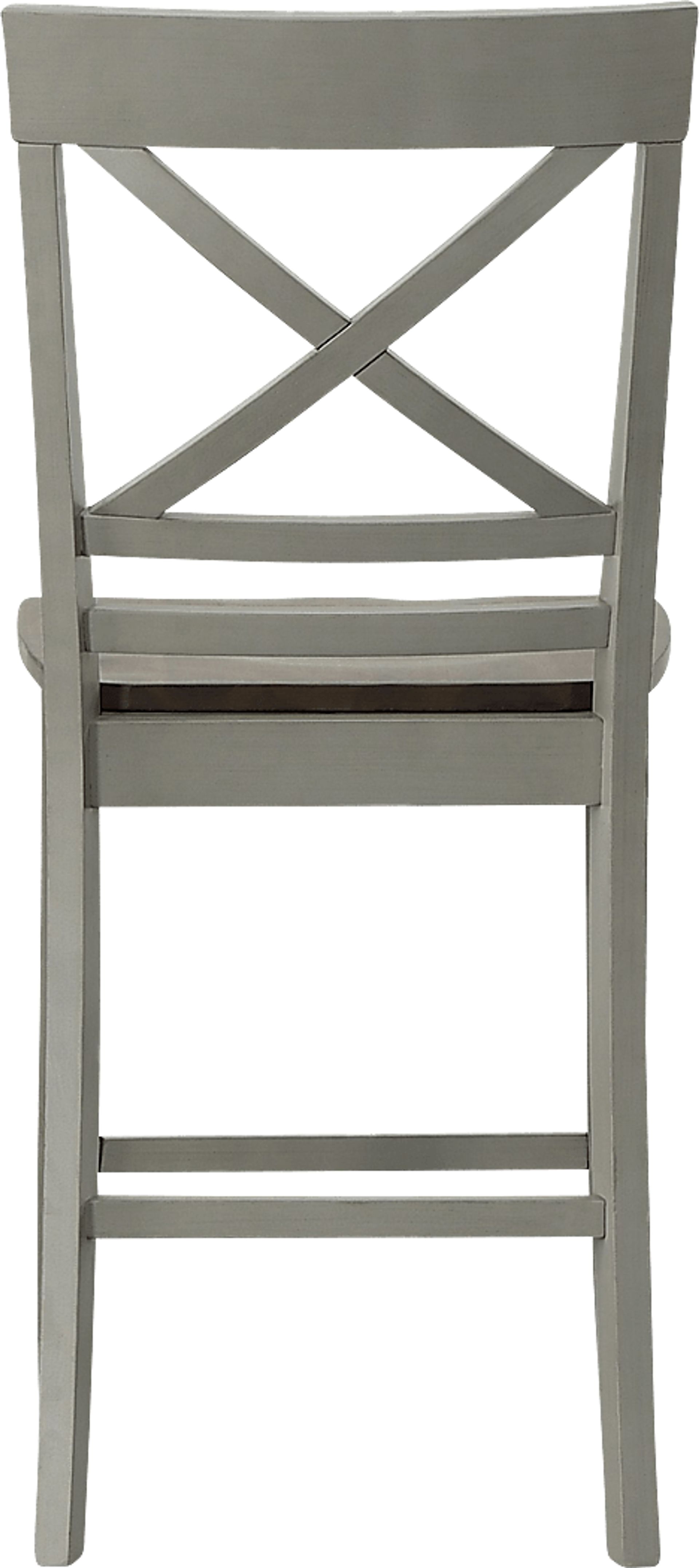 Maplefly Gray Counter Height Stool, Set of 2 - Image 8