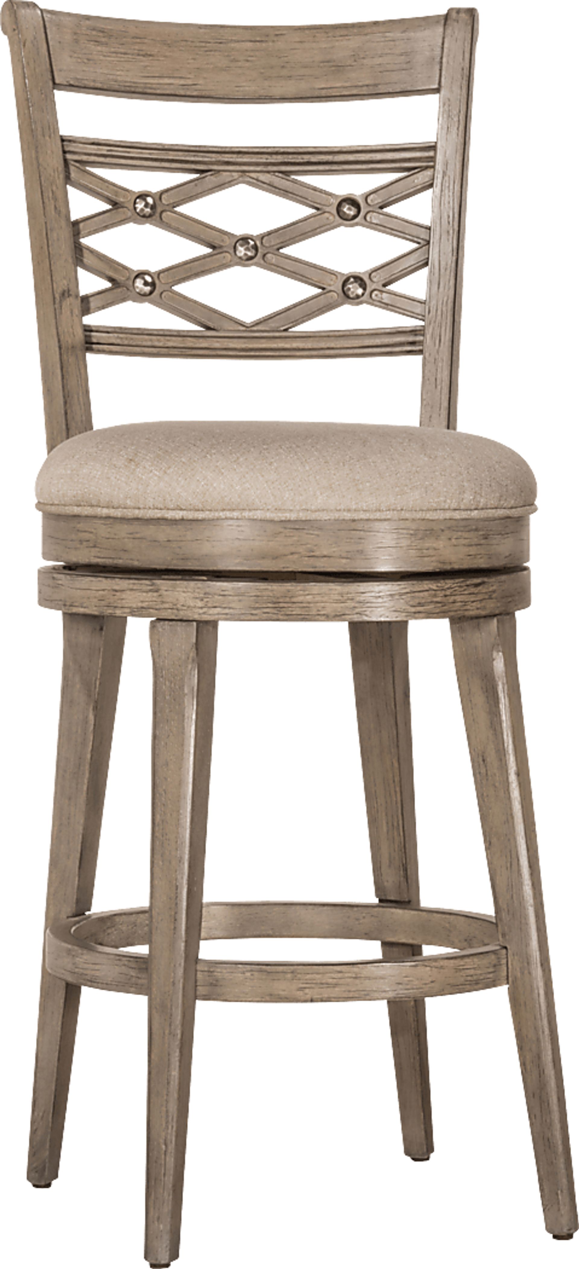 Maplegrove Gray Swivel Barstool - Image 1