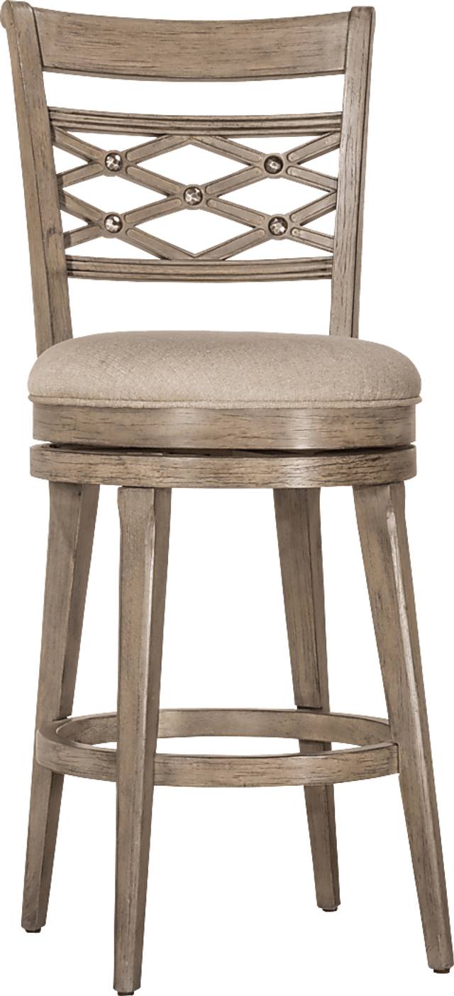 Maplegrove Gray Swivel Counter Height Stool - Thumbnail - Image 1