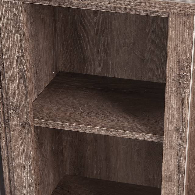 Mapleloft Gray 56 in. Console with Electric Fireplace - Thumbnail - Image 3